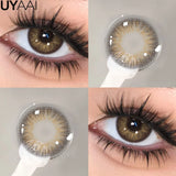 Qfdian  Contact lenses Makeup Color Contacts Lens Colorcon Water Light Cosmetics Blue Eyes Lens Beauty Green Pupils Fashion Eyes