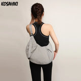 Qfdian High-capacity Solid Simple Shoulder Bags Men Women Nylon Casual Travel Hobo Bag Y2k Aesthetic Vintage Casual Handbags Crossbody