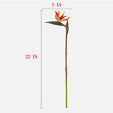 Qfdian Strelitzia / Artificial Butterfly Orchid Green Plant Artificial Flowers