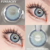 Qfdian  New Colorful Contact Lenses for Eyes 1 Pair Natural Fashion Contact Lenses Blue Gray Eyes Lens Yearly Cosmetics Pupils