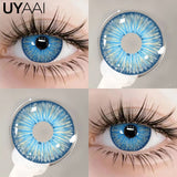 Qfdian NEW Blue Eye Color Lens 1 Pair Green Colored Pupils for Eyes Natural y2k Fashion Lenses Korean Style Colorcon Eye Contacts