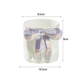Qfdian  Ceramic Coffee Mug Ribbon Bow Handle Coffee Cup Cute Cups Aesthetic with Pink Bow Gift Box Packaging Gift for Friend