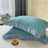 Qfdian  Cotton Lace Pillow Cover One Pair 48x74cm Pillow Core Inner Liner Washable Bedroom Decoration Pillow Case Bedding Accessories