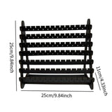 Qfdian  Multilayer Solid Wooden Earring Stand Holder High-capacity Jewelry Storage Organizer Shelf Home Living Room Bedroom Desktop