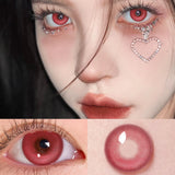 Qfdian 1 Pair Color Contact Lenses for Eyes Natural Brown Lenses Beauty Fashion Red lense Blue Lenses Green Eye Contact