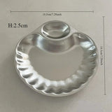 Qfdian French Retro Shell Shape Decorative Plate 304 Stainless Steel French Fries Fried Chicken Snack Plate Home Storage