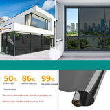 Qfdian Sun protection home insulation glass film windows balconies one-way mirrors window film stickers   privacy protection