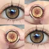 Qfdian 2PCS New Blue Colored Contact Lenses Gray Change the Color the High Quality Beauty Pupil Makeup Eyes Lens Fast Shipping