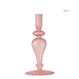 Qfdian Pink Wedding Table Centerpieces Candle Holder Wedding Decoration Flower Vase Home Decoration Accessories Vases Room Decor