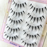 Qfdian 5Pairs Little Devil Eyelash Cosplay Lash Lolita Extension False Eyelashes Japanese Fairy Lolita Sweet Eyelashes Eye Makeup Tools