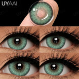 Qfdian  Color Contact Beauty Green Contact Lenses for Eyes Natural Lenses Blue Contacts for Women Eyes Makeup Gray/Brown Fashion