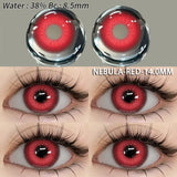 Qfdian 1 Pair Fashion Pink Cosplay Anime Lenses Color Contact Lenses for Eyes Cosmetics Purple Lenses Yearly Eye Contact Lens