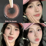 Qfdian  2pcs Cyberpunk Blue Contact Lenses for Eyes Fashion Color Pupils Beauty Eye Color lenses Natural Gray Lens Myopia Lenses