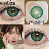 Qfdian 1Pair Natural Colored Contact Lenses 1Pair Beauty pupillents Yearly Grey Pupils Brown Contacts New Cosmetic