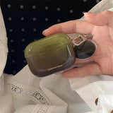 Qfdian  Cold Wind Dark Green Blending Suitable For Niche LSN Soft Cases Such As Apple Wireless Bluetooth Headphone Cases