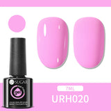 Qfdian 7ml Crystal Jelly Nude Rubber Base Gel Transparent Semi-permanent Varnish UV LED Construction Gel Nail Art Manicure