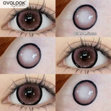 Qfdian  1 Pair Pink Series Contact Lenses for Eyes Beauty Pupils Makeup Eye Lenses for Myopia Natural Color Lenses Blue Lenses