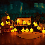 Qfdian  Halloween Pumpkin String Lights Withwizard Hat Pumpkin String Lights For Home Outdoor Party Halloween Decoration