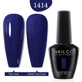 Qfdian  15ml UV Gel Nail Polish Semi Permanent Gel Varnish Enamel Brown Nail Gel Design Red Nails Art Nude Color Glitter Manicure
