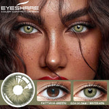 Qfdian 1 Pair Colorful Contact Lenses for Eyes Fashion Blue Eye Lenses Green Lenses Gray Eye Contacts Yearly Lens Eye Contact
