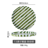 Qfdian Simple Striped Ceramic Teacup Hotel Café Porcelain Coffee Cup 280ml Office Mug Breakfast Bread Dessert Mug Gift Table Decoration