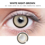 Qfdian  2pcs pupils halloween Blue Green contact lenses for Eyes Natural Colored contact lenses Prescription myopia Brown Lens