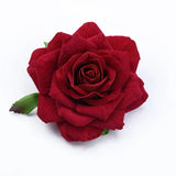 Qfdian  50PCS 10CM Big Roses Artificial Flower Home Decoration Christmas Wreaths Wedding Bridal Accessories Clearance Headwear Brooch