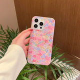 Qfdian 2025 Spring Flower Phone Case For Iphone 16Pro 14 13 15 16 Pro Max 15ProMax 16ProMax Cover Soft Fundas