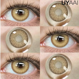 Qfdian  Color Contact Lenses Beauty Blue Lens Makeup Colorcon Fashion Natural Black Eyes Lens Natural Brown Lenses Fashion Lens