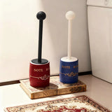 Qfdian  Notebook Shaped Toilet Brush Toilet Cleaning Brush Bathroom Cleaning Tools Long Holder Toilet Brush Wc Home Bathroom Accessories
