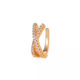 Punk Metal Zircon Ear Cuff Ear Clip for Women No Pierced C Shape Geometric Small Earcuff Ear Wrap Earcuff Clips Jewelry