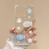 Qfdian Cartoon Cute Ocean Shell Small Fish Suitable For iPhone 11 12 13 14 15 16Pro Max Plus Soft Phone Case Coque Shockproof Protector