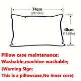Qfdian  1pc Retro Korean Style Cotton Stripe Pillowcover Simple Envelop Sleeping Pillowcase Cushion Cover Home BedroomBedding Decor Gift