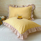 Qfdian  Cotton Lace Pillow Cover One Pair 48x74cm Pillow Core Inner Liner Washable Bedroom Decoration Pillow Case Bedding Accessories