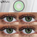 Qfdian  Cleopatra Series NEW Colored Pupils Makeup Green Contact Lenses Beauty Women Colored Pupils Cosmetic Brown Natural Pupils