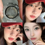 Qfdian  2PCS Gilding Prescription Contact Lenses Cosmetics Eye Color Lenses Fashion Pupils Myopia Colored Contact Lenses Violet