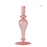 Qfdian Pink Wedding Table Centerpieces Candle Holder Wedding Decoration Flower Vase Home Decoration Accessories Vases Room Decor