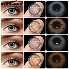 EYESHARE 1 Pair Natural Contact Lenses Colored Contact Lenses for Eyes Beauty Essential Color Lens Eyes Cosmetics Contact Lens