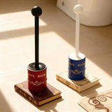 Qfdian  Notebook Shaped Toilet Brush Toilet Cleaning Brush Bathroom Cleaning Tools Long Holder Toilet Brush Wc Home Bathroom Accessories