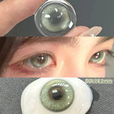 Qfdian  Glaze Series Contact Lenses for Eyes Color Beauty Pupils Natural Eye Lenses for Myopia 2pcs Brown Green Blue Makeup Lens