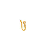 Qfdian  Nose Clip U Shape Round Geometric Zircon Pierceless Minimalist Elegant Lightweight Alloy Daily Office Party Gift Women