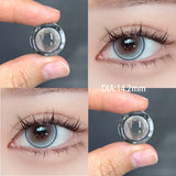 Qfdian 1 Pair New Style Color Contact Lens  Belt Grade 14.2MM  Big Eye  Series  1 Year Use Soft Hydrogel WT: 40%