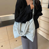 Qfdian  Korean Office Lady Casual Women's Handbags All Match Fashion Y2k Aesthetic Chic Shoulder Bags Sweet Fairy Elegant Underarm Bag