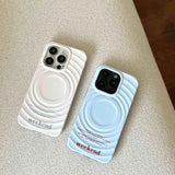 Qfdian Ins simple blue clrcle phone case for iphone 14pro 13 16 13pro 15promax 16promax 12 15 pro max 14 stand holder magnetic fundas