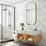Qfdian 30cmx60cm Wallpapers Home Decor Anti-fouling Waterproof Wallpaper Sticker Kitchen 3D Ceramic Tile Decoration Bedroom Marble Room