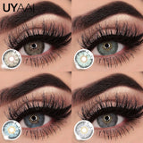 Qfdian  NEW Color Contact Lenses Siri Series Women Makeup Color Pupils Natural Contact Lens Cosmetics Beauty Green Lens Blue lens