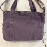 Qfdian Large Capacity Canvas Shoulder Bags High Quality 100% Cotton Handbags Solid Cloth Casual Totes Simple Preppy Style Packages