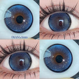 Qfdian  Daily Disposable 10PCS Colored Contact Lenses for Eyes Myopia Lens Beauty Pupils Eye Lenses Fashion Blue Purple Lenses