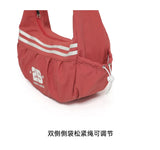 Qfdian 2025 New Trendy Striped Handbags Casual Men Women Outdoor Sports Crossbody Bag Y2k Aesthetic Ins All Match Travel Shoulder Bags