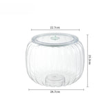 Qfdian  Halloween Candy Jar Desktop Decoration Kitchen Pumpkin Sealed Jar Moisture-proof with Lid Multifunctional Pet Food Storage Box